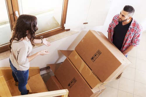 Van-based mover handling a residential relocation in Holland Park
