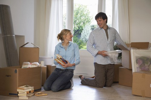 Furniture protection and transport during a Holland Park home removal